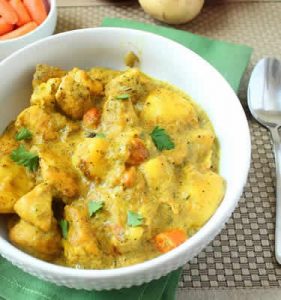 recette poulet curry oignons