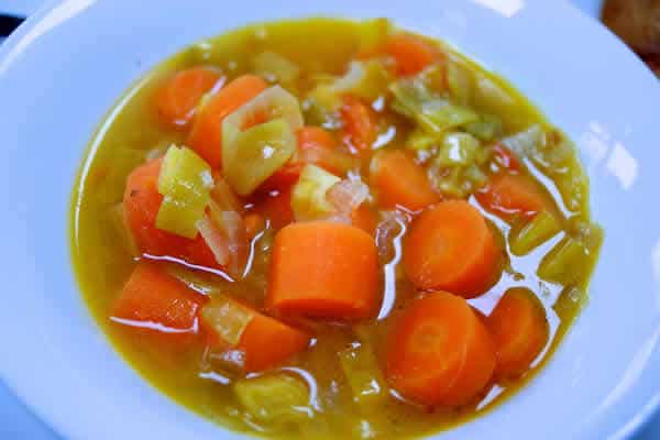 Soupe de carottes et poireaux au thermomix 1