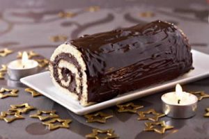 Bûche au chocolat