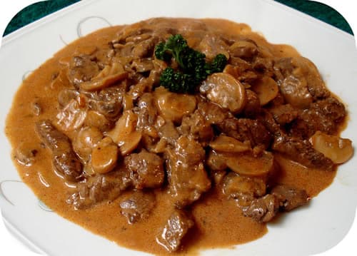 Boeuf Stroganoff – recettesetplats