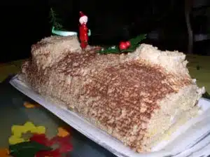 Bûche de Noël à la nougatine