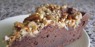 gateau au chocolat et aux amandes