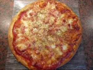 Ham and Cheese Pizza