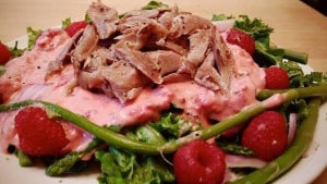 salade au canard confit