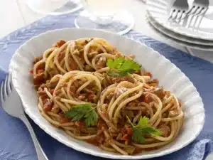 Spaghetti alla strombolana