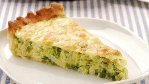 tarte aux poireaux et gruyere