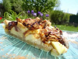 tarte aux pommes croustillante avec creme de cannelle