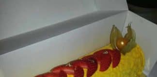 Bûche Noel à la mangue