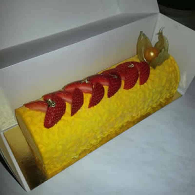 Bûche Noel à la mangue