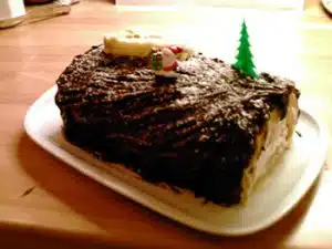 Bûche de Noël au chocolat-café