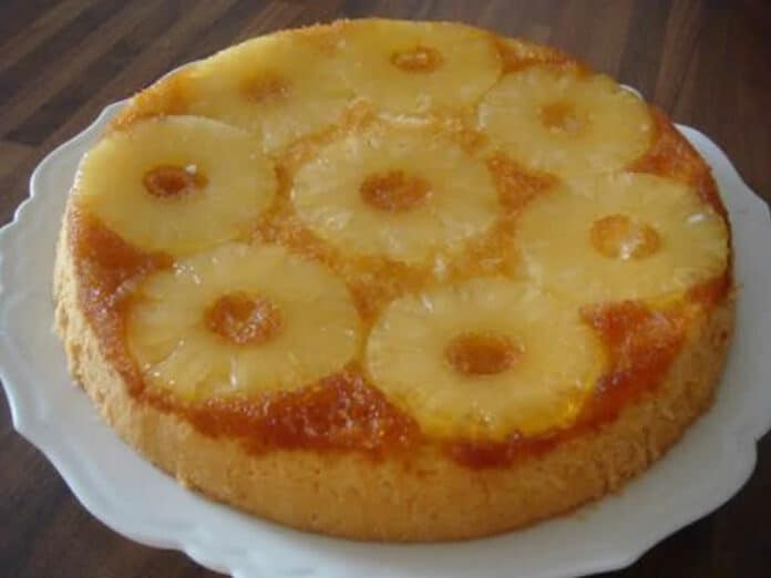 gateau ananas caramelise avec thermomix