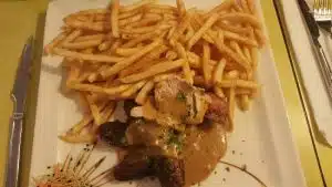 magret de canard avec sauce au foie gras