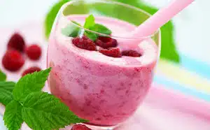 milk shake aux framboises avec thermomix