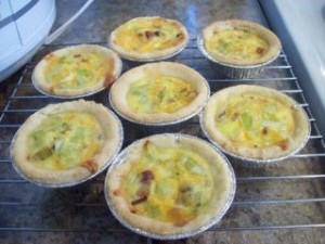 mini quiches au poireau
