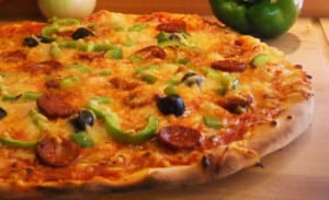 pizza poivrons chorizo avec thermomix