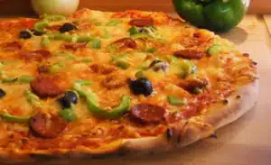 pizza poivrons chorizo avec thermomix