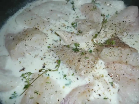 Poulet cancoillotte au vin blanc