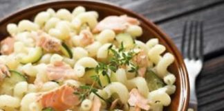 pates au saumon et aux courgettes avec cookeo