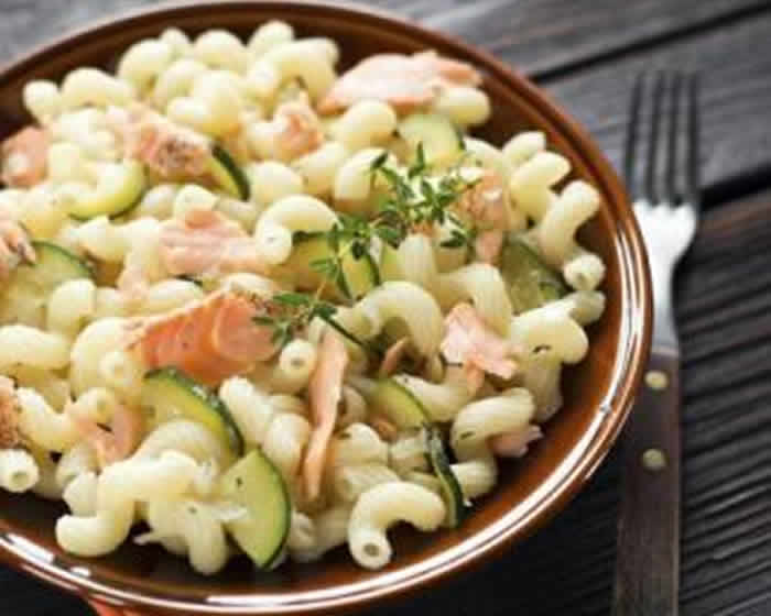 pates au saumon et aux courgettes avec cookeo