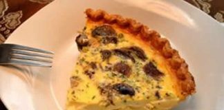 quiche aux champignons au thermomix