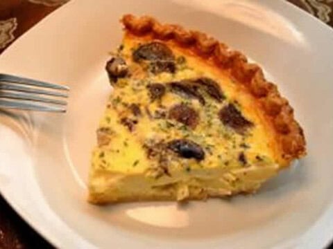 quiche aux champignons au thermomix
