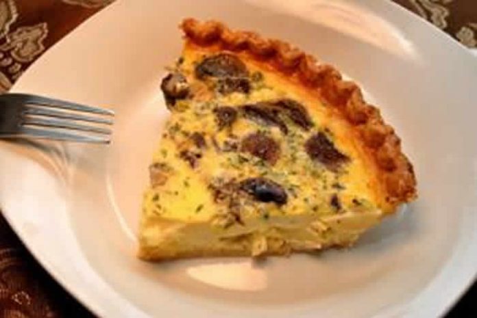 quiche aux champignons au thermomix