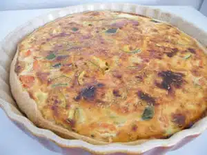 quiche courgettes lardons