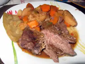 roti de boeuf et legumes avec mijoteuse