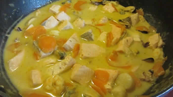 saumon au safran avec cookeo