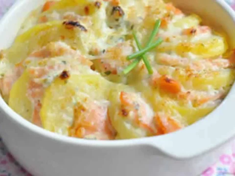 Saumon et pommes de terre à la crème au Cookeo