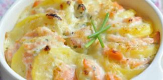 saumon et pommes de terre au creme avec cookeo