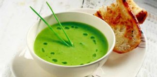 Soupe aux haricots verts et petits pois