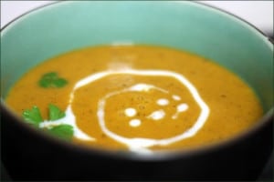 soupe de lentilles corail avec thermomix
