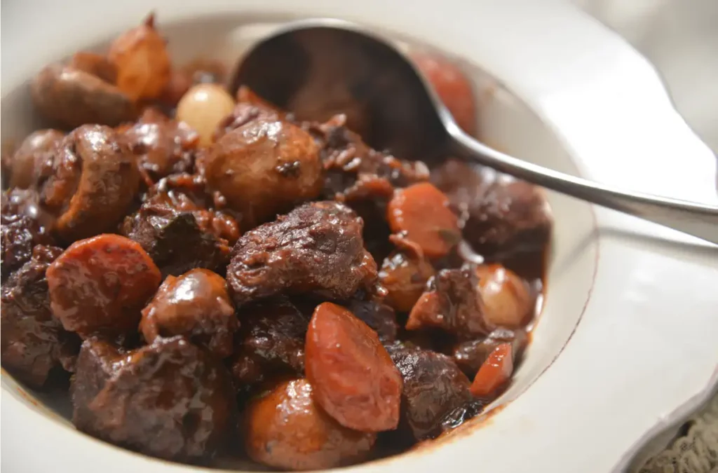 boeuf bourguignon à la mijoteuse