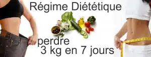 perdre 3 kg en 7 jours