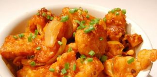 chou fleur dore au poulet avec cookeo