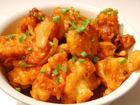 chou fleur dore au poulet avec cookeo