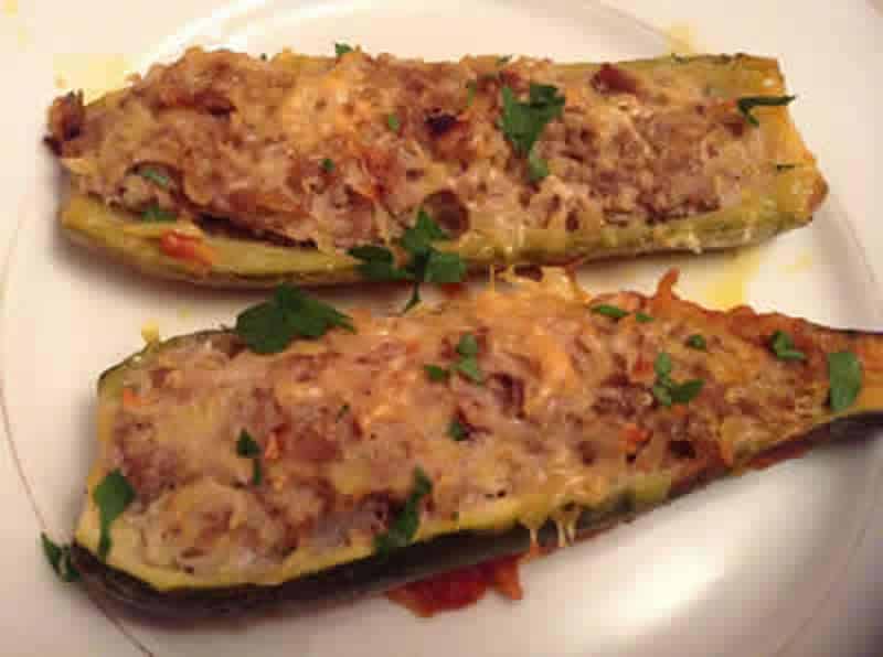 Courgettes farcies au thon avec thermomix