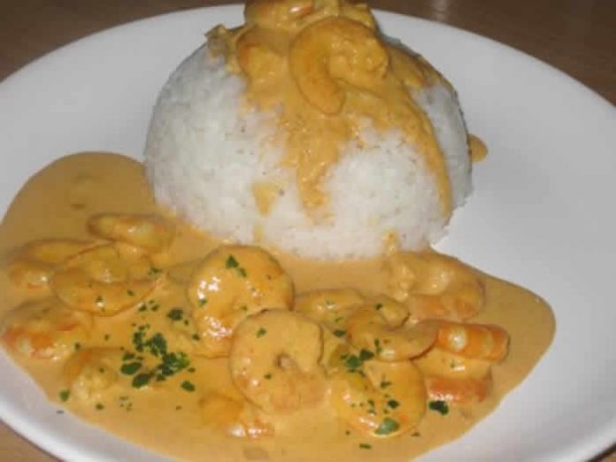 crevettes au curry avec cookeo