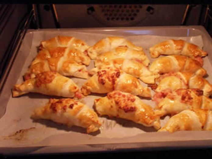 croissant au jambon et gruyere avec thermomix