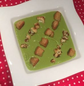 creme de petits pois sans gluten