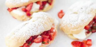 mini eclairs fraise sans gluten