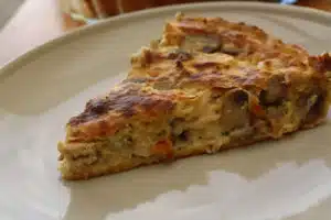 Quiche aux champignons avec thermomix