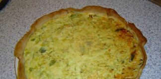 quiche aux poireaux et thon avec thermomix