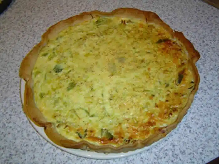 quiche aux poireaux et thon avec thermomix