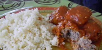 riz aux boulettes de boeuf avec cookeo