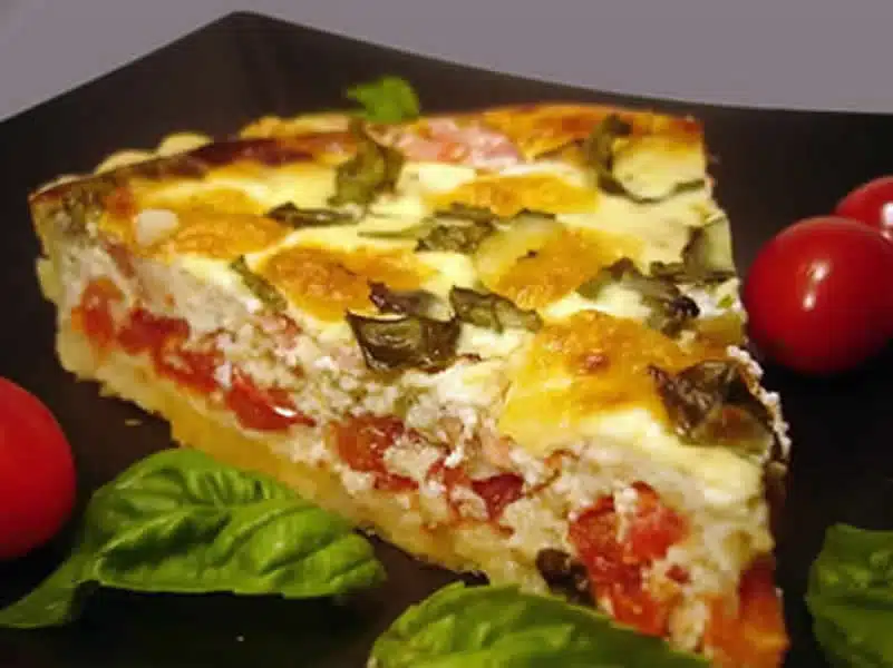 Tarte au poulet et au basilic avec thermomix