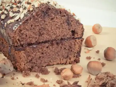 gâteau au chocolat et noisettes