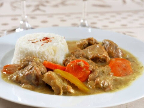 Blanquette de poulet au citron confit