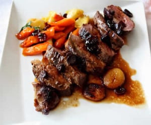 magret de canard et carottes au miel avec cookeo